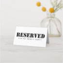 Search for reserved place cards Minimalist
