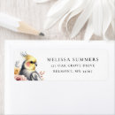Search for pet bird return address labels Cockatiel