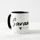 Search for savannah mugs Black and white