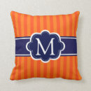 Search for orange and navy cushions Preppy