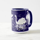Search for swans swimming mugs Water