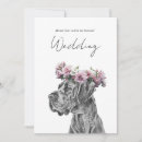 Search for black white dog invitations Minimalist