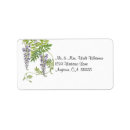 Search for wisteria return address labels Vintage