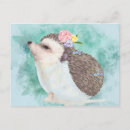 Search for hedgehogs postcards Flowers