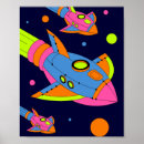 Search for rocket ship posters Retro
