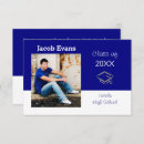 Search for royal blue graduation invitations Simple