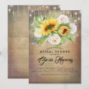 Search for rustic sunflower bridal shower invitations Country