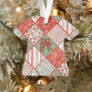 Search for pattern tshirt christmas tree decorations Red