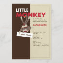 Search for sock monkey baby shower invitations For her