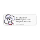 Search for white poodle dog return address labels Dogs