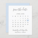 Search for blue wedding save the dates Simple