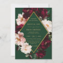 Search for emerald green and blush pink wedding invitations Couple