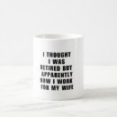 Search for funny retirement mugs Husband wife spouse marriage