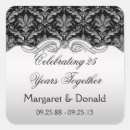 Search for silver damask stickers Vintage