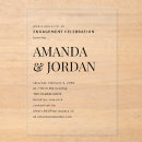Search for square engagement party invitations Minimal