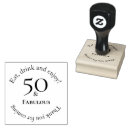 Search for 50th birthday rubber stamps Elegant