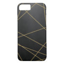 Search for geometric lines iphone cases Gold