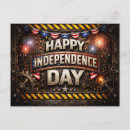 Search for independence day postcards Fireworks