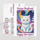 Search for christmas kitten postcards Happy new year