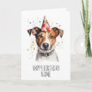 Search for jack russell birthday cards Cute