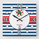 Search for nautical nursery clocks Baby boy