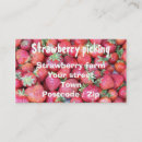 Search for strawberry business cards Picking