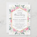 Search for green leaves wedding anniversary invitations Greenery