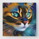 Search for cat face clocks Siamese