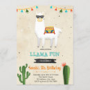 Search for llama fiesta birthday invitations Boy