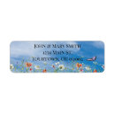 Search for blue sky return address labels Wildflower