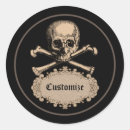 Search for poison skull stickers Black