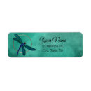 Search for dragonfly return address labels Watercolor
