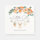 Search for little cutie napkins Watercolor oranges shower