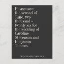 Search for elegant classy save the date postcards Classic