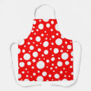Search for polkadot aprons Red