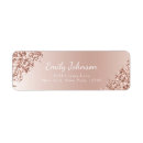 Search for rose gold glitter return address labels Bridal shower