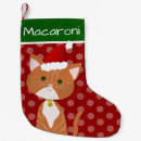 Search for tabby cat christmas stockings Red