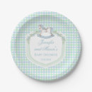 Search for green gingham plates Watercolor