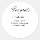 Search for congrats graduate stickers Congratulations name date