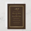 Search for gold and brown wedding invitations Chic