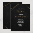 Search for black and gold baby shower invitations Geometric