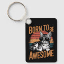 Search for cat design key rings Vintage style