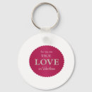 Search for true love key rings Valentine