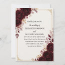 Search for rose gold and burgundy wedding invitations Red