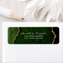 Search for green and gold return address labels Chic