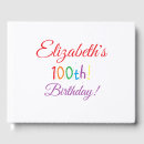 Search for 100th birthday guest books 100 years old