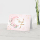 Search for moon and stars thank you cards Over the moon