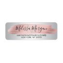 Search for pink and silver return address labels Grey