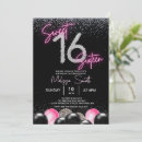 Search for cool sweet 16 invitations Glitter