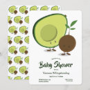 Search for avocado baby shower invitations Kawaii